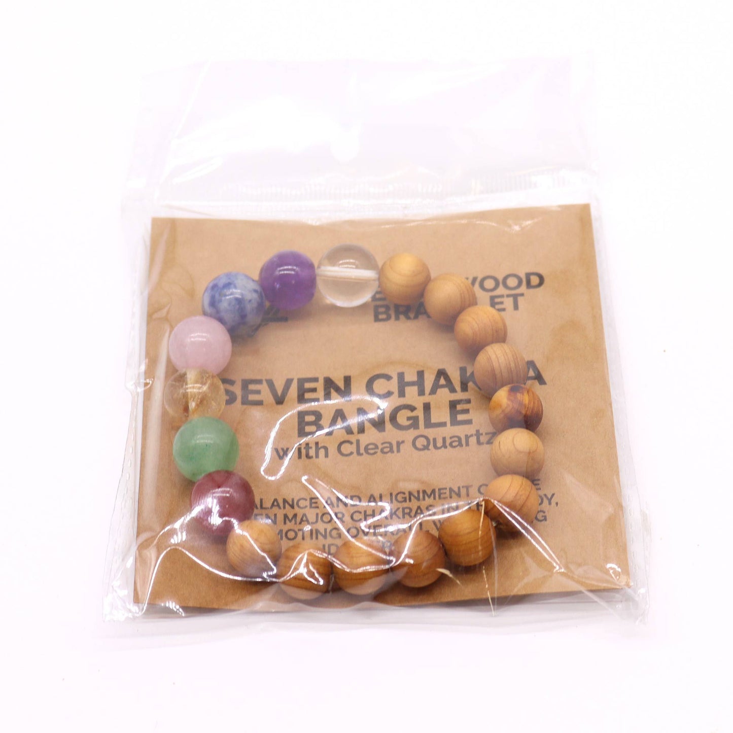 Cedarwood and Seven Chakras Bracelet