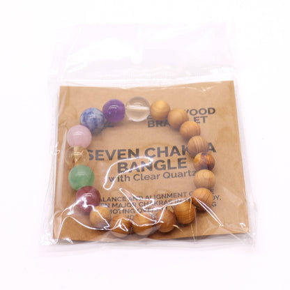 Cedarwood and Seven Chakras Bracelet