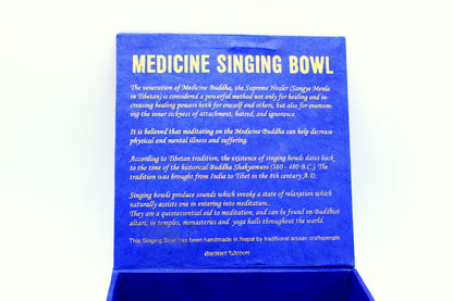 Medicine Buddha Singing Bowl Set, 10 cm (min. 500 g)