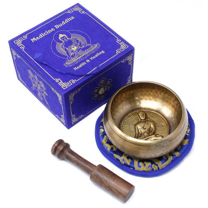 Medicine Buddha Singing Bowl Set, 10 cm (min. 500 g)