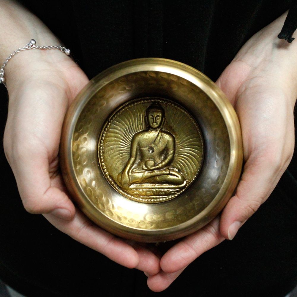 Medicine Buddha Singing Bowl Set, 10 cm (min. 500 g)