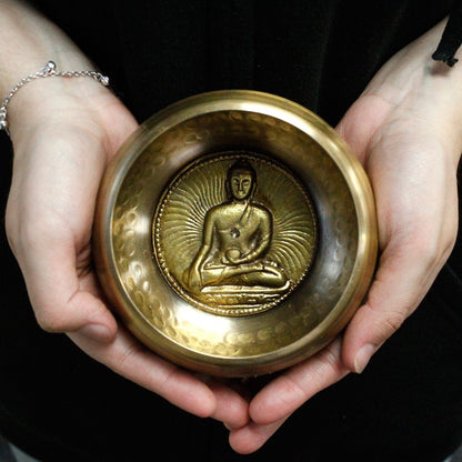 Medicine Buddha Singing Bowl Set, 10 cm (min. 500 g)